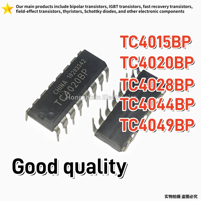 10PCS Good quality TC4015BP TC4020BP TC4028BP TC4044BP TC4049BP Direct insertion DIP-16