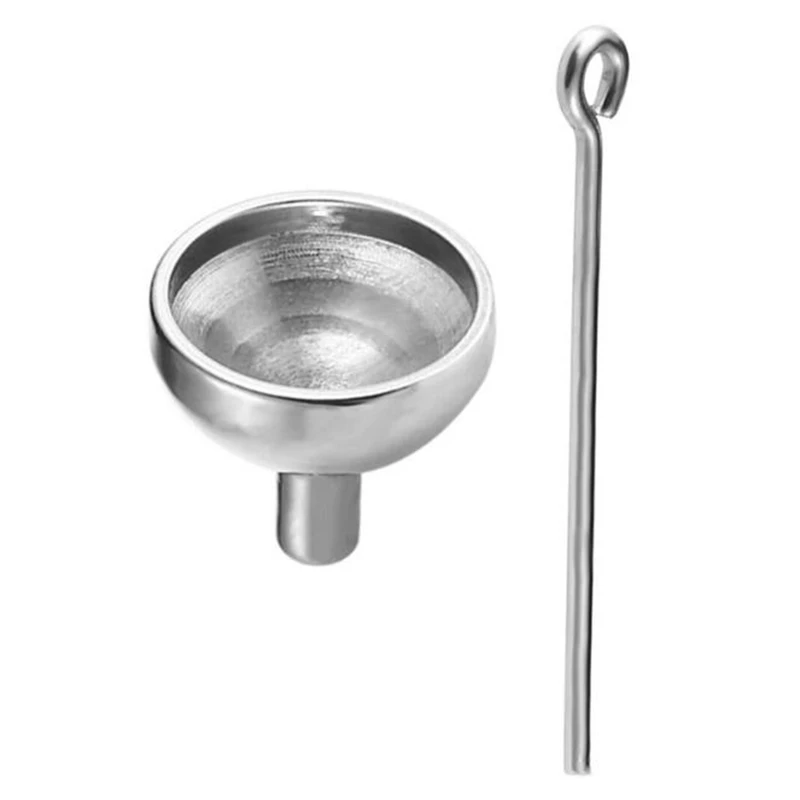 Mini Funnels Set Stainless Steel Urn Funnel Filler Kit for Cremation Jewelry Ashes Keepsakes