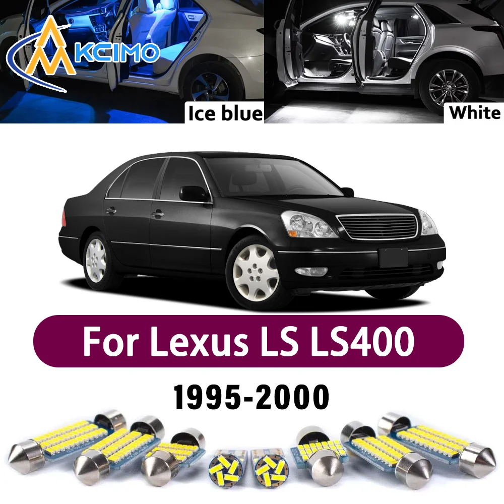 

Error Free LED Interior Light Kit for Lexus LS LS400 1995-2000 Premium Bright Dome Trunk Mirror Reading Lamps Canbus