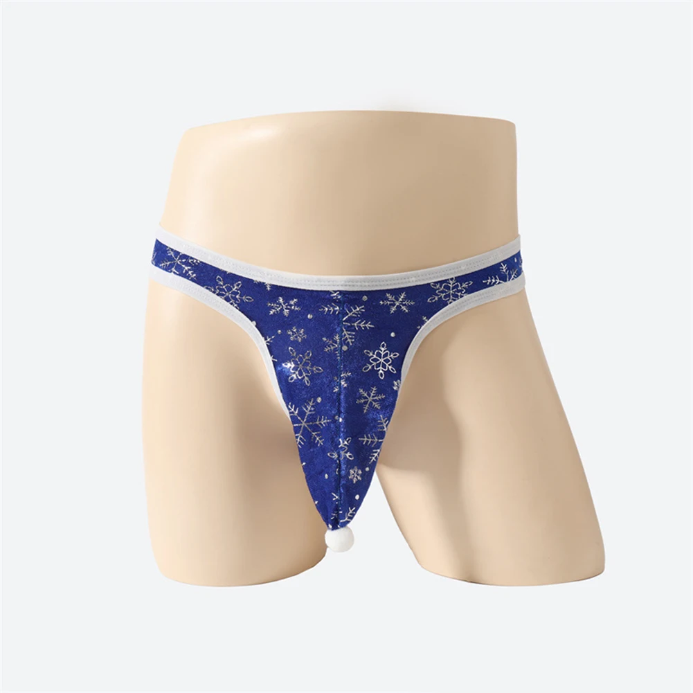 عيد الميلاد الرجال سيور ملخصات الفيل جذع الحقيبة المطبوعة سراويل الملابس الداخلية سيسي الملابس الداخلية G-سلاسل حجم واحد