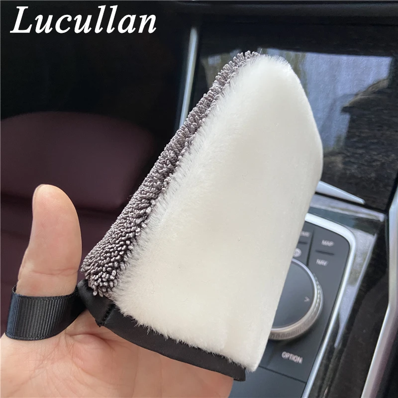 Lucullan-manopla de limpieza Interior de doble cara, paño ergonómico para fregar y fregar, 2 uds.