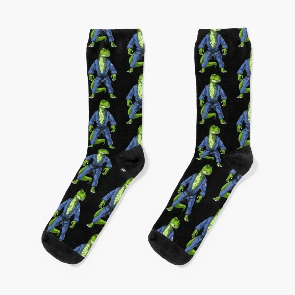 

Jiu-Jitsu T-Rex Dinosaur Socks crazy floral colored shoes Male Socks Women's