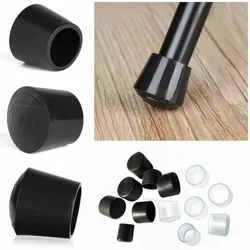 Rubber Chair Leg Caps Round Non-slip Dust Table Feet Cover Furniture Leveling Pads Anti Scratch Floor Protectors Home Supplies