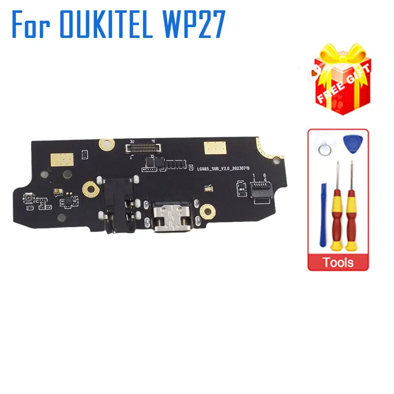 New Original OUKITEL WP27 USB Board Base Charging Port Plug Board With Headphone Jack Accessories For OUKITLE WP27 Smart Phone