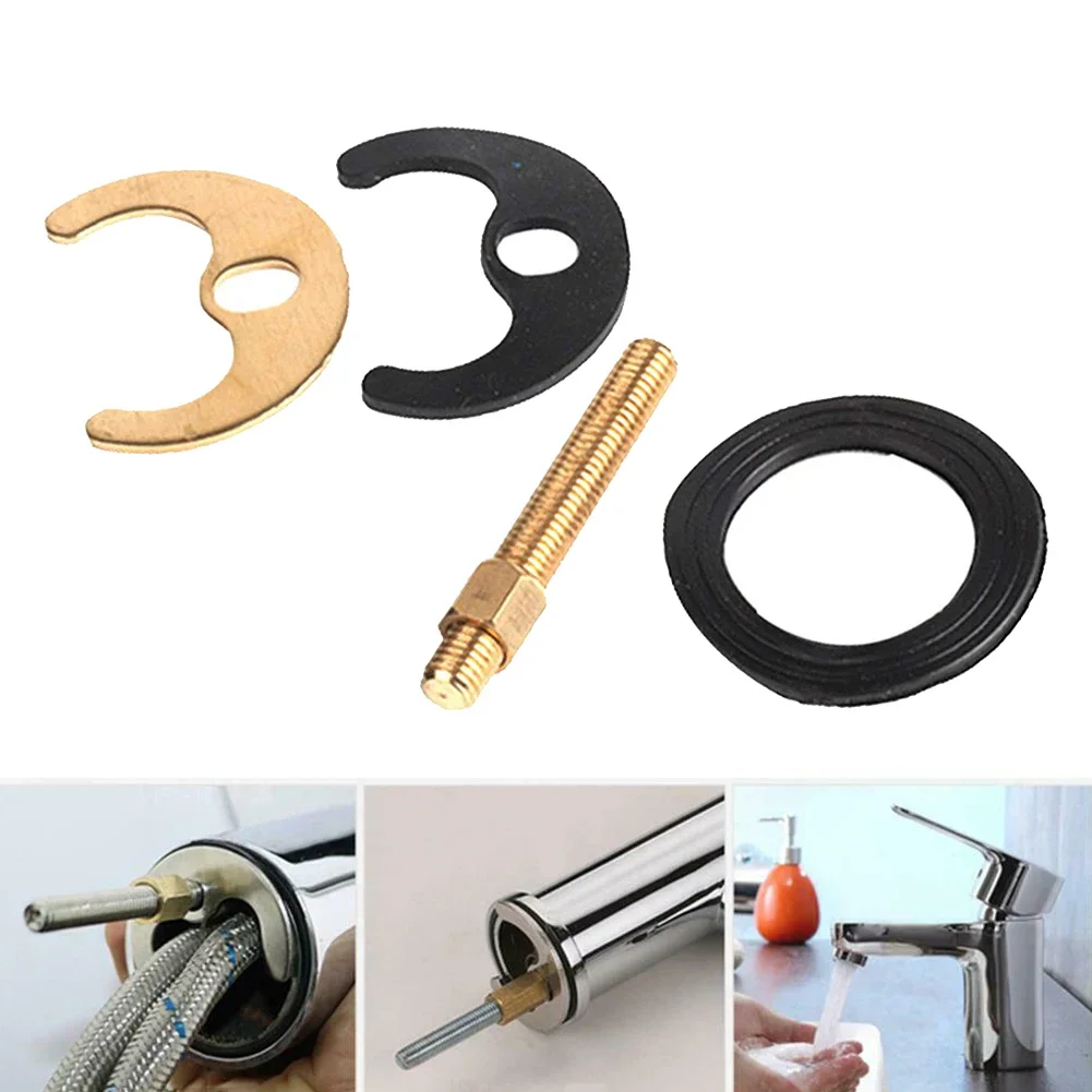 Monobloco Tap Fixação Pin Set, Kit Bacia Mount, Bracket Bolt, Reparação Sink, Torneiras de cozinha, 4pcs