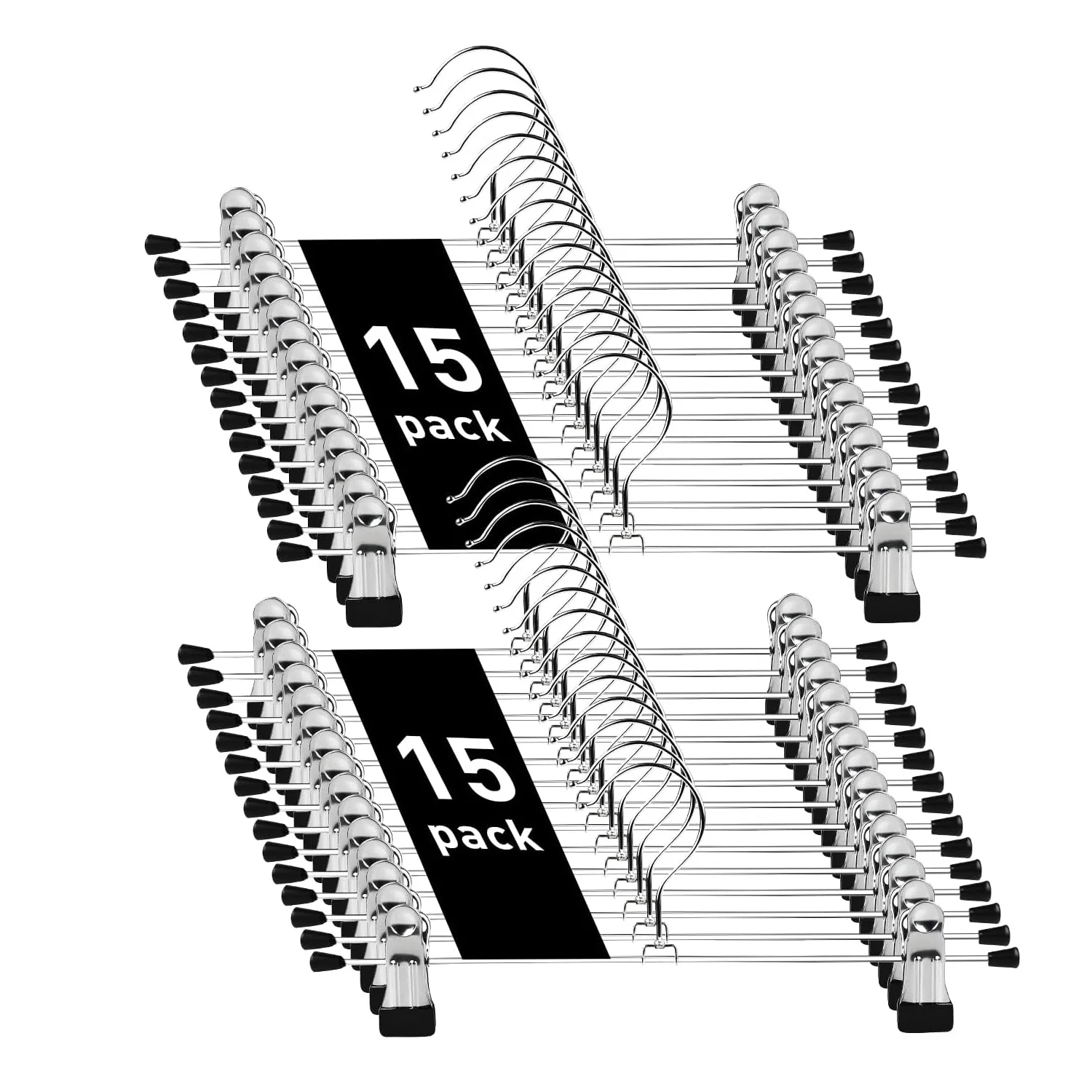 Cintre Inox Avec Pinces Lot de 30 Pièce Porte Vêtement