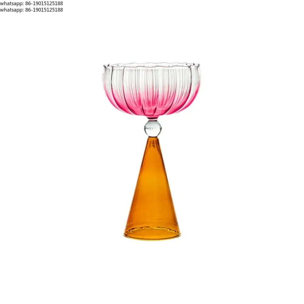 2026 New Glass Creative Champagne Dessert Cup Colorful