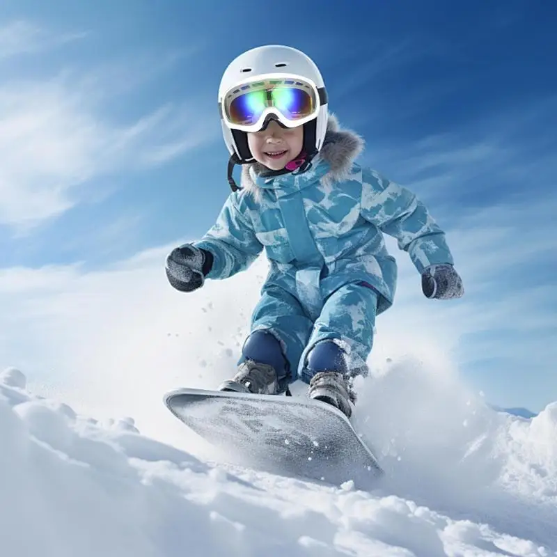 Sneeuw-snowboardbril voor kinderen Anti-condens skibril Snowboardbril Anti-condens Comfortabel en warm Zachte sneeuwbril voor verjaardag