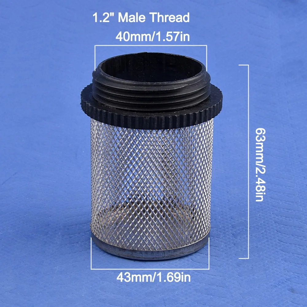 1Pc Water Clean Hose Filter Joint Percolator 304 Stainless Steel Water Pump Filter Water Pump Fitting 1/2''~2''