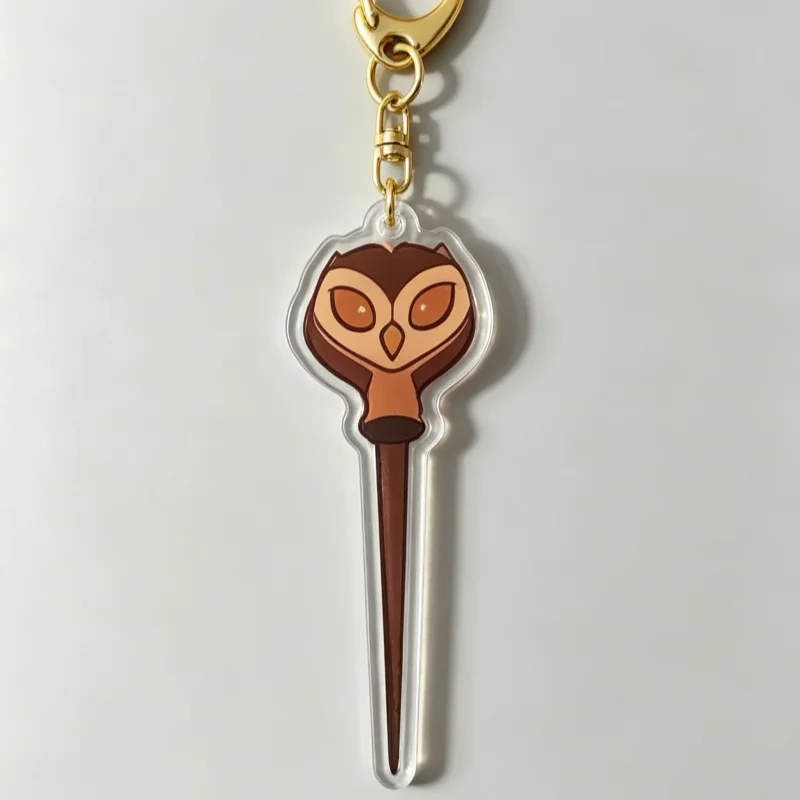 Cute Palisman Staff Acrylic Keychain, The Owl House Character Wand Bag Charm, Collector Fan Gift