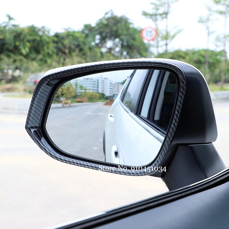 

ABS Chrome For Toyota RAV4 RAV 4 2019 20 21 2022 Car Rearview mirror block rain eyebrow Cover Trim Car Accessories Styling 2pcs