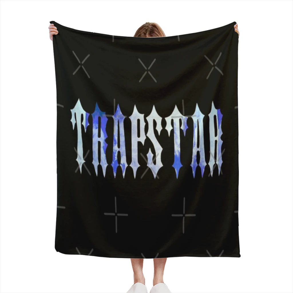 

Trapstar London logo design Summer Blanket Thin Blanket for Couch Sofa Warmth Bed Artificial Flannel Blankets Comfortable