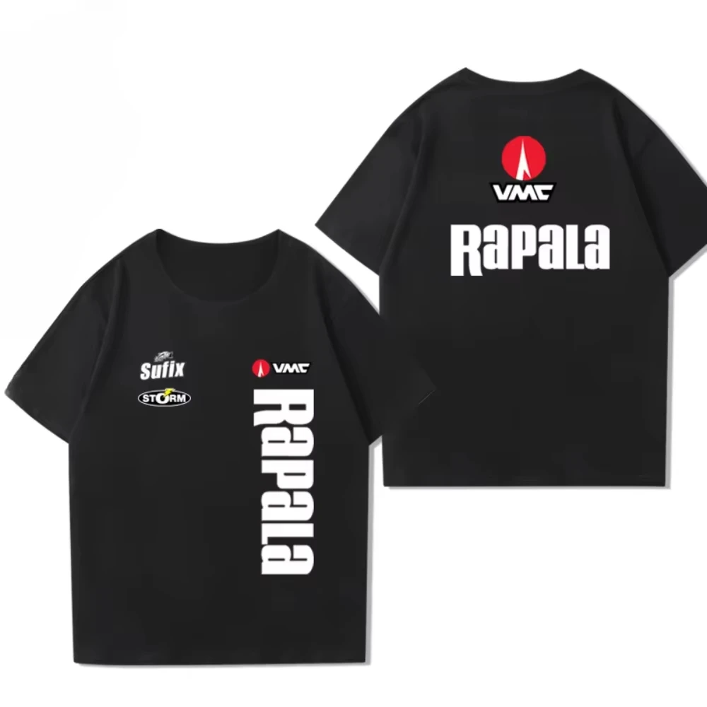 

2025 Summer RAPALA Finnish Rapala Game Suit Fishing Suit Luya Battle Suit Men's Women's Cotton Short Sleeve T-shirts Unisex