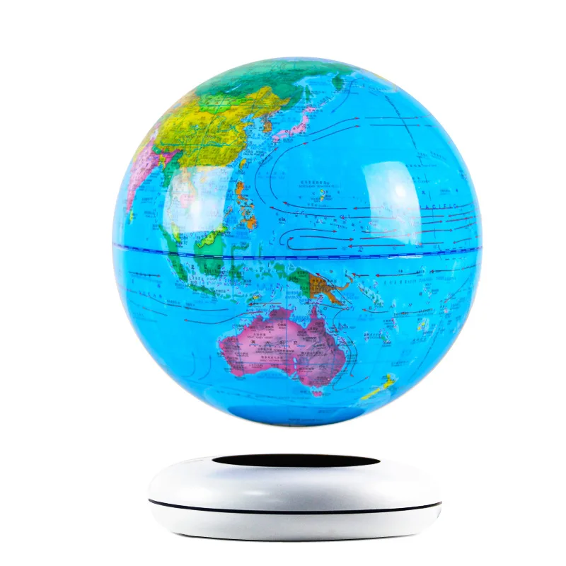 8-Inch Diameter 20CM Magnetic Levitation Luminous Globe Teaching Utensils Atmospheric Ornament Source Gift Delivery