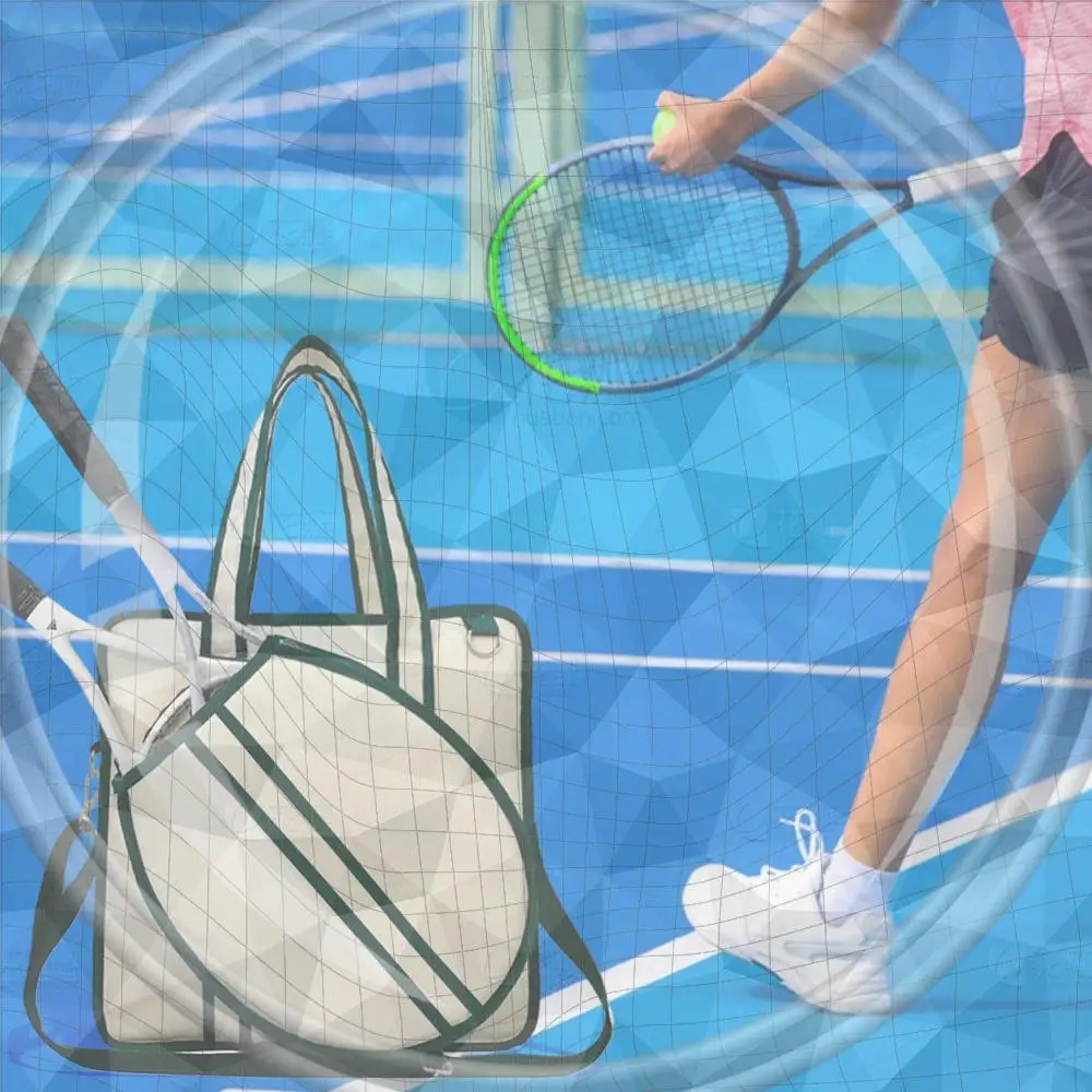 

Tennis Racket Bag Large Tennis Racket Shoulder Bag Waterproof Sports Handbag Pickleball Bag for Men and Women