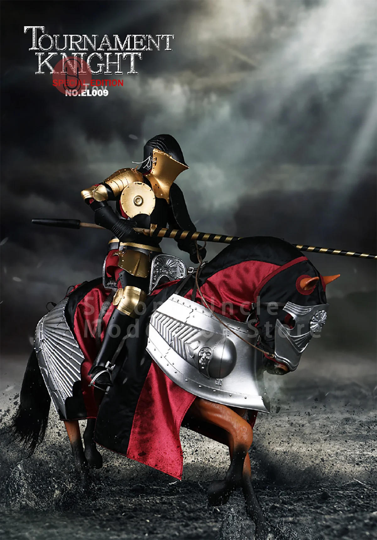 

COOMODEL EL009 EL010 EL011 1/6 Super Alloy Empire Legend Tournament Knight Armored War Horse Action Figure Model Toys