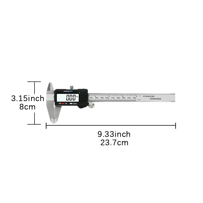 Measuring instruments Stainless steel vernier calipers 6 inches 150mm Messschieber Paquimetro Measuring tools Digital calipers