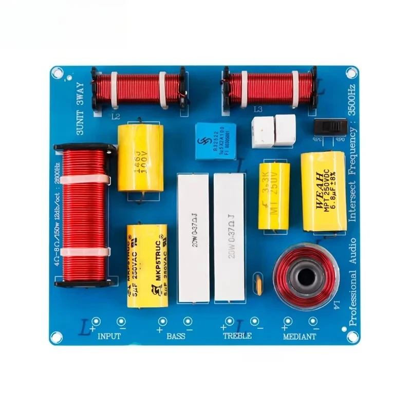 Professional Stage Crossver Three Way Speaker Crossover 3 Way Pro Audio Crossover Big Power 300w Speaker Crossover Dividing