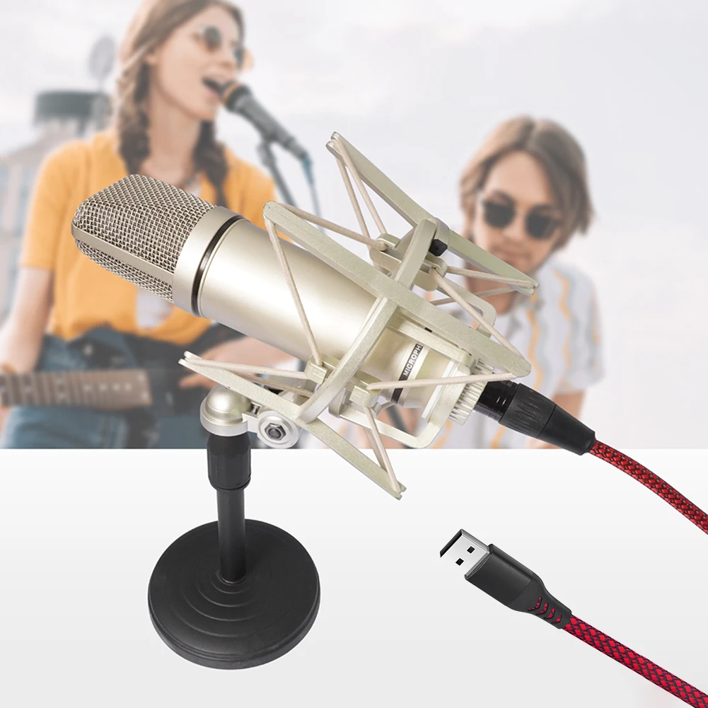 Cable de micrófono USB macho a XLR hembra Cable convertidor de enlace de micrófono Cable USB macho a XLR hembra para micrófonos o grabación