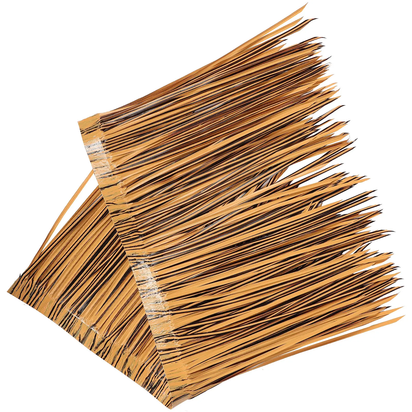 Simulated Thatch Straw Roof Natural Color Artificial Thatch Roofing Garden Decoration DIY Roof Landscaping Decor