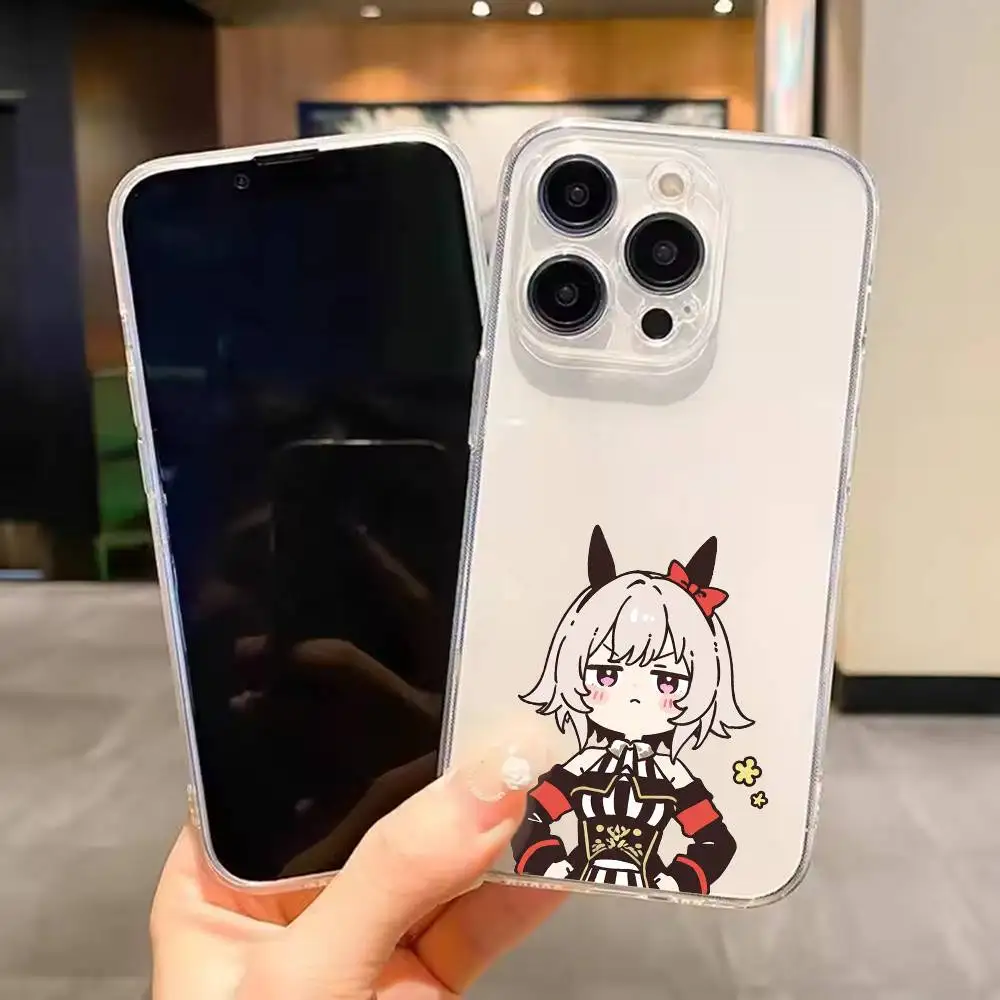Curren Chan Umamusume Pretty Derby UMA  For iPhone 17 16 15 14 13 12 11 Mini Pro Max Plus Transparent Cover Phone Case