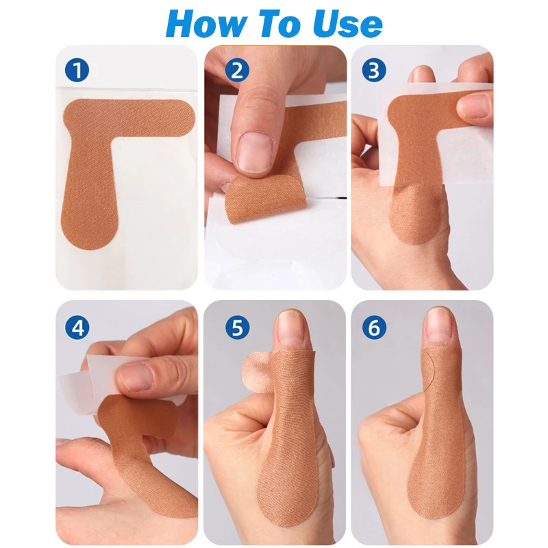 Pexmen 2/4/6/10Pcs Thumb Protection Patch Stretchy Athletic Tape for Pain Relief Self Adhesive Plaster for Fingers Protection