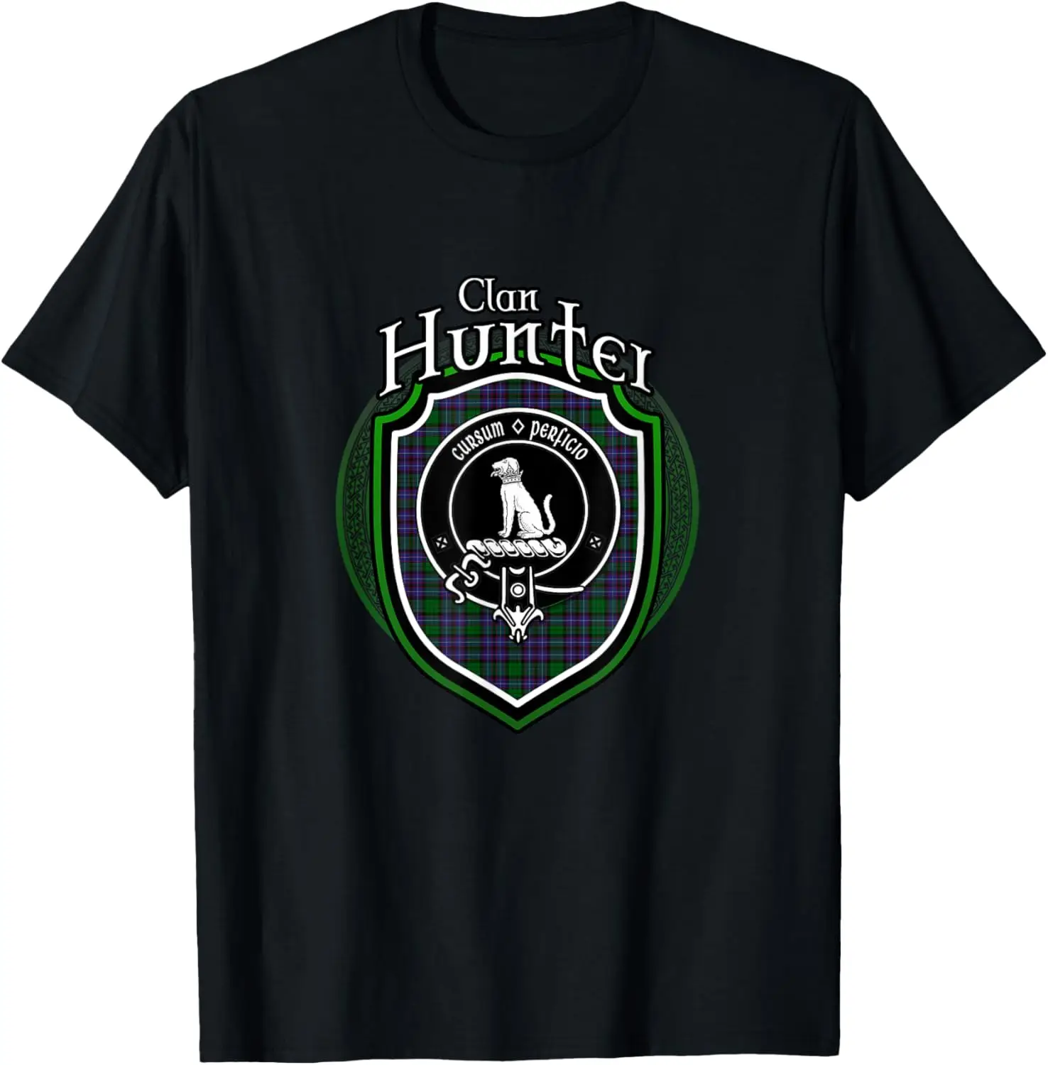 Hunter Clan Crest | Scottish Clan Hunter Family Crest Badge T-Shirt