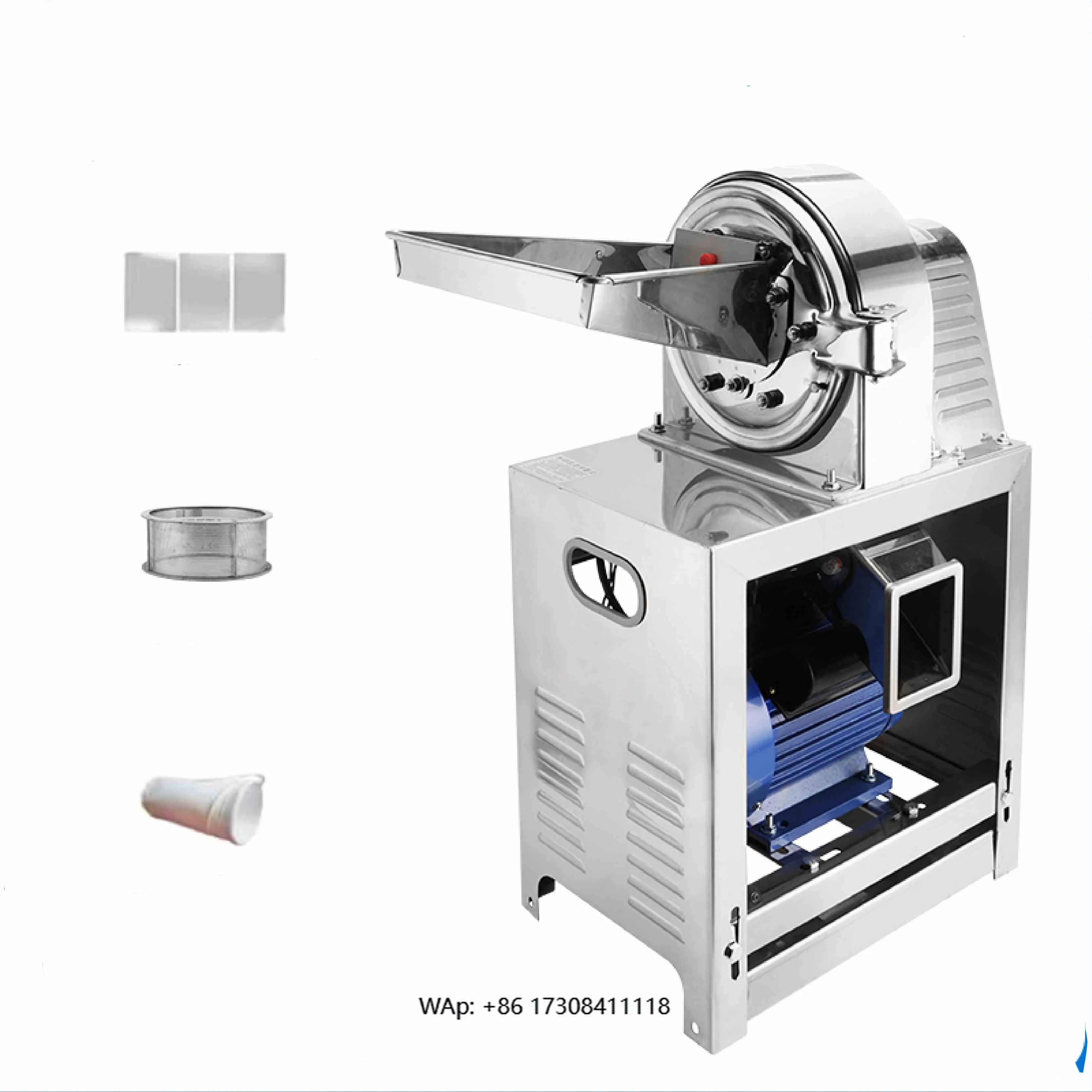 

Stainless steel electric grain complete flour mill production line corn grinder corn food grinder