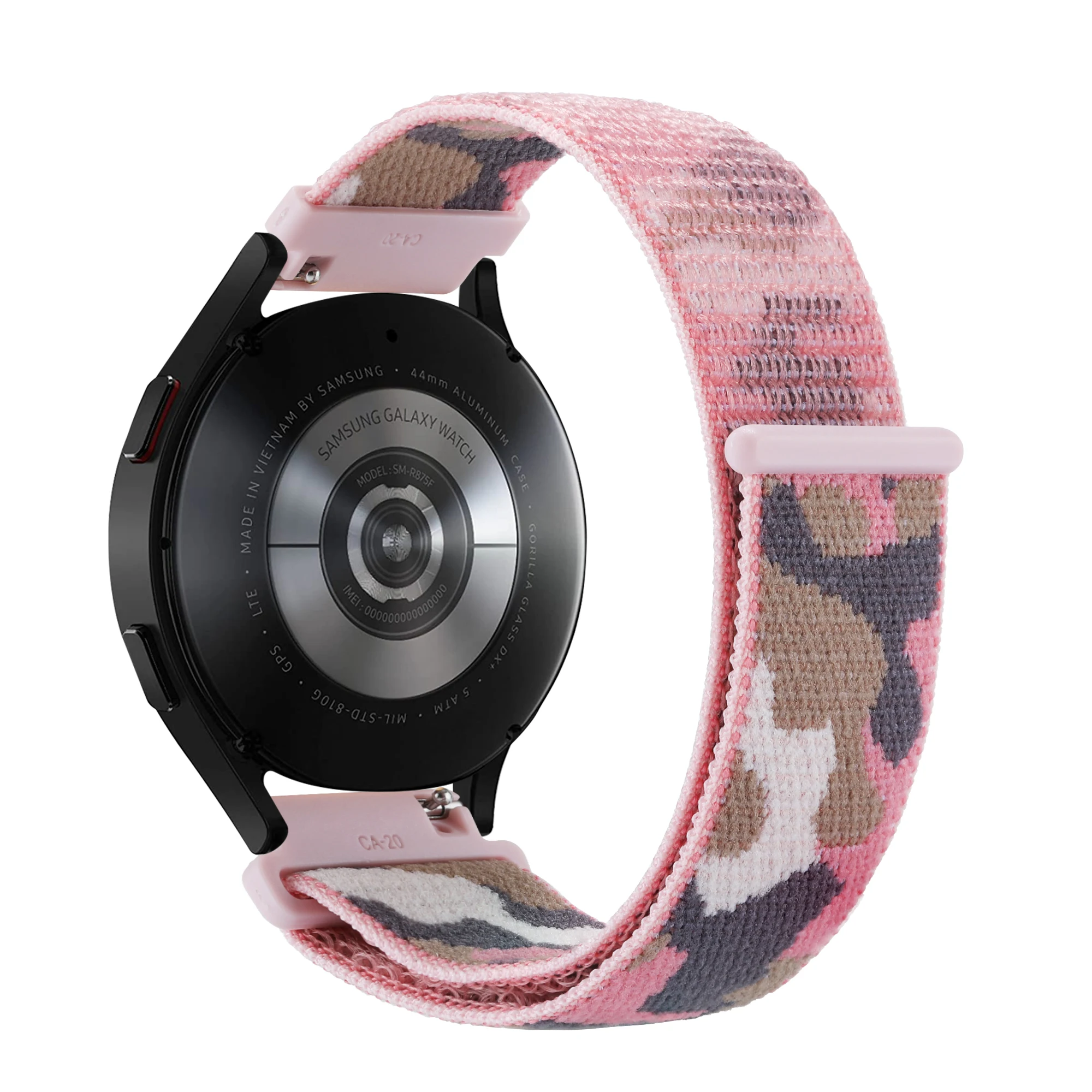 20MM 22MM Watch Strap For Samsung Galaxy Watch 5 4 3 41 45mm Camouflage Nylon Loop Active2 40 44mm Bip GTR GT2Pro/GT/2/2e GSPro