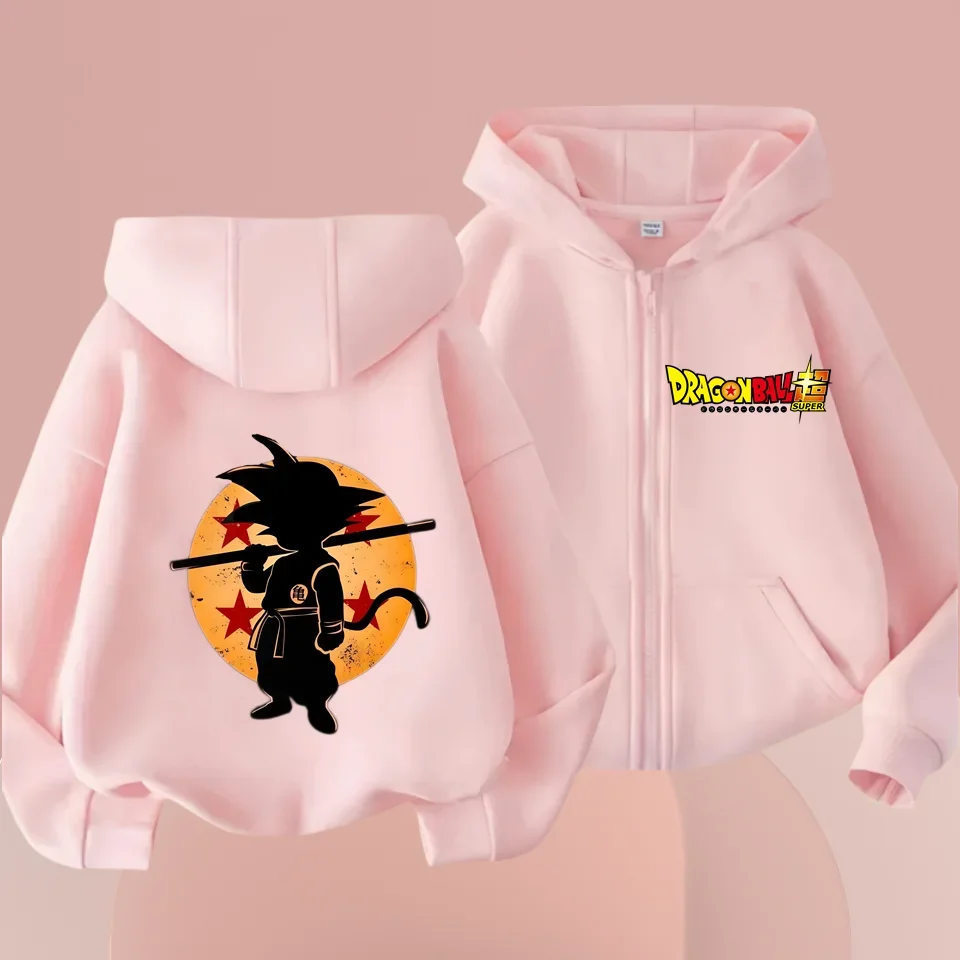 New Boys Girls Clothes Dragonball Hoodie Set Kids 2pcs Spring Autumn Toddler Girls Cartoon Hooded +pants Tracksuit Goku Clothing