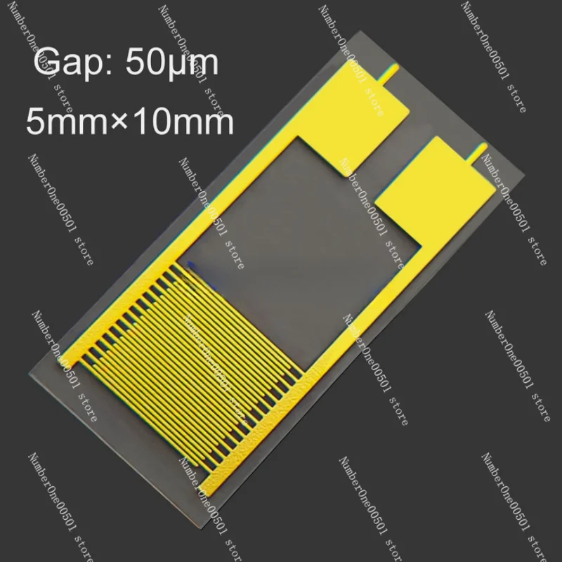 50 Micron Flexible Interdigital Electrode PET Capacitance Array Gas Humidity Medical Sensor Chip IDE