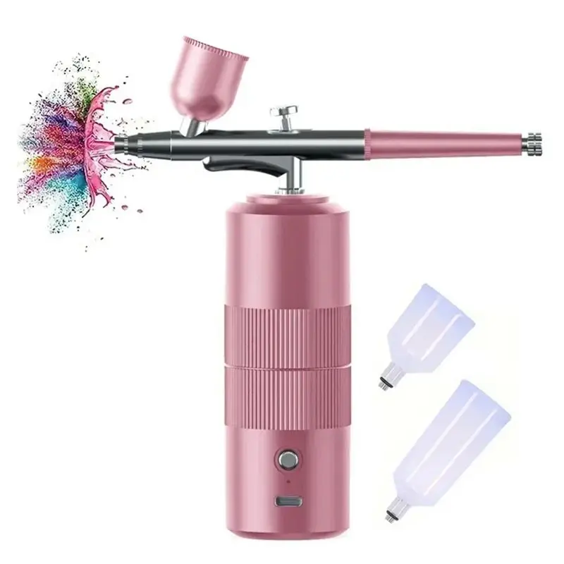 

AS94-Cordless Airbrush Kit With Compressor , Portable Handheld Airbrush Set For Painting Cake Decor Nail Art