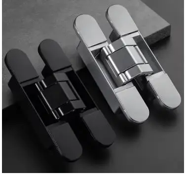 Three Dimensional Adjustable Invisible Hinge Zinc Alloy Furniture Hinges Concealed Door Hinge Folding Door Silent Hinges