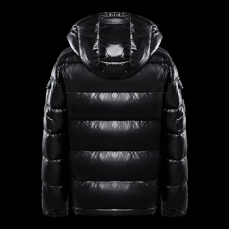 Fashion Waterproof Short Down Jacket Male Lightweight Snow ski Duck Down Parka High Quality Glossy Parka Winter Down Jacket Mens