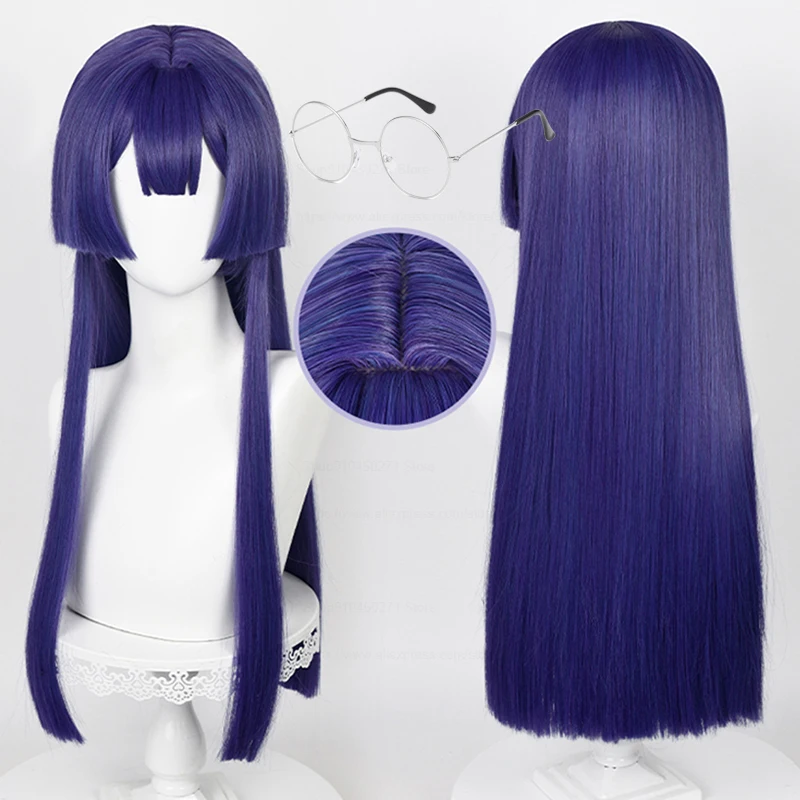 

Honkai Star Rail Cosplay Pela Cosplay Wig Long Straight Purple Heat Resistant Synthetic Hair Pelageya Sergeyevna Wigs + Wig Cap