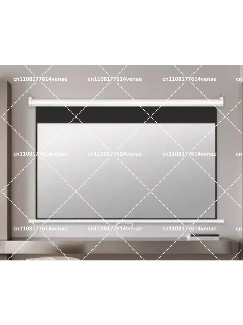 Motorized Drop Down Projector Screen 72 84 100 120 inch 4:3 16:9 Electric Projection Screen for Home Theater
