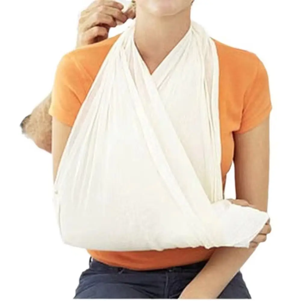 10Pcs Non-Woven Hemostatic Kaolin Gauze Z Folding Fracture Fixation Stop Bleeding Gauze Arm Wrapping 10Pcs Triangular Bandage