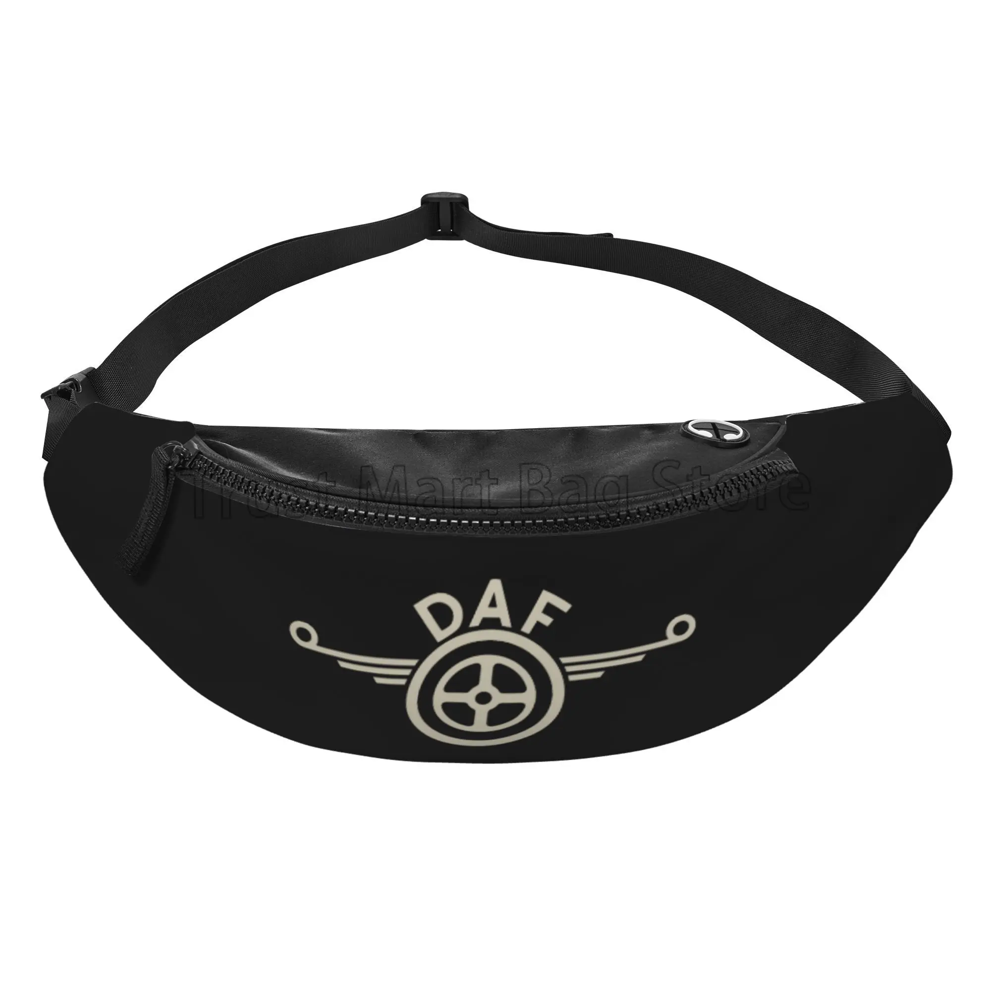 DAF Truck Logo Pattern Fanny Pack for Men Women Unisex Casual Waist Bag for Running Hiking Travel Walking Sport Waist Packs