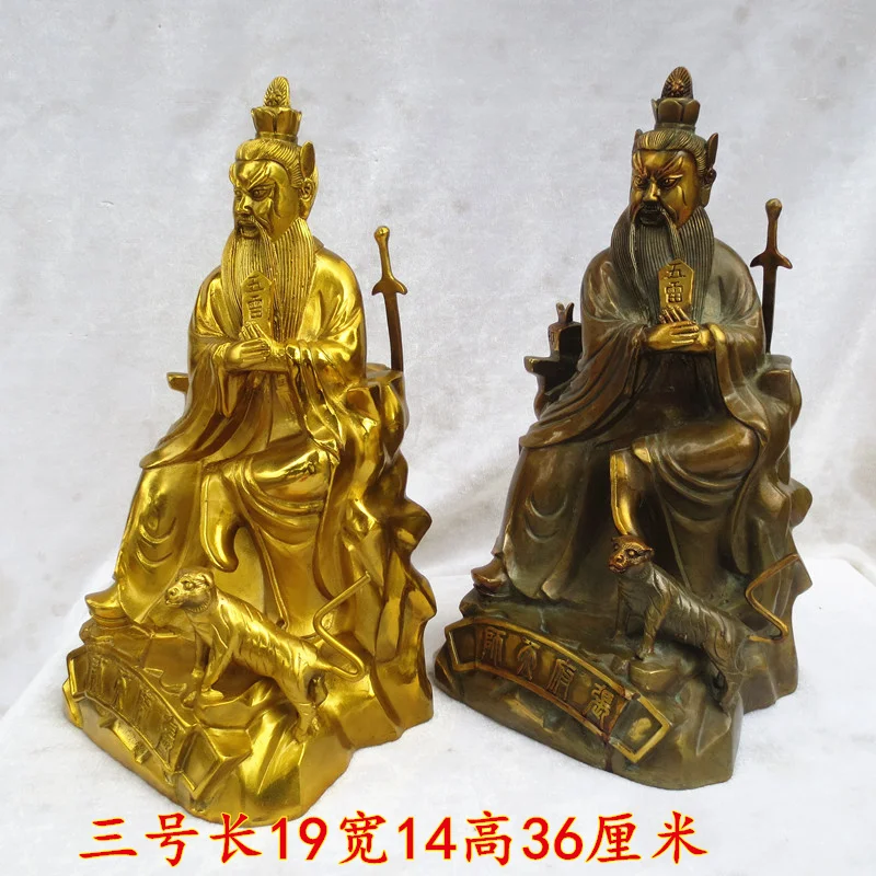 Large Tian Shi ZHANG DAOLING god BUDDHA copper statue Taoism Exorcise evil spirits worship FENG SHUI statue