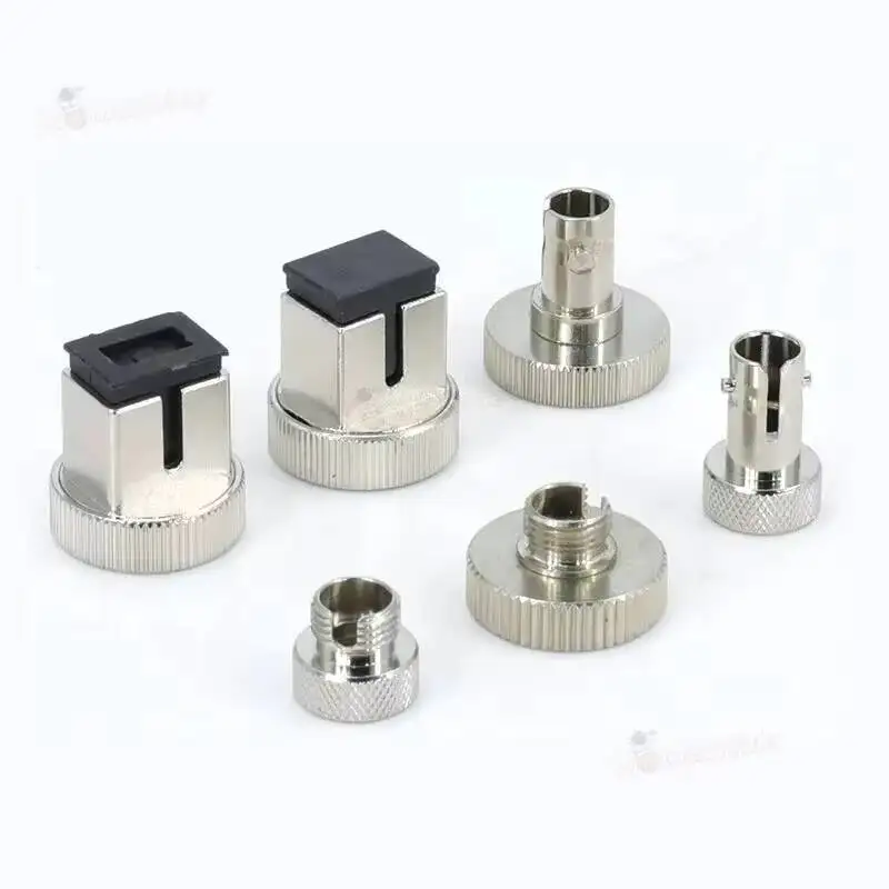 M16/M8 Fiber Connector SC/ST/ FC Optical Power Meter  Adapter Conversion Head Red Pen Metal Cap Adapter Coupler Flange image 2