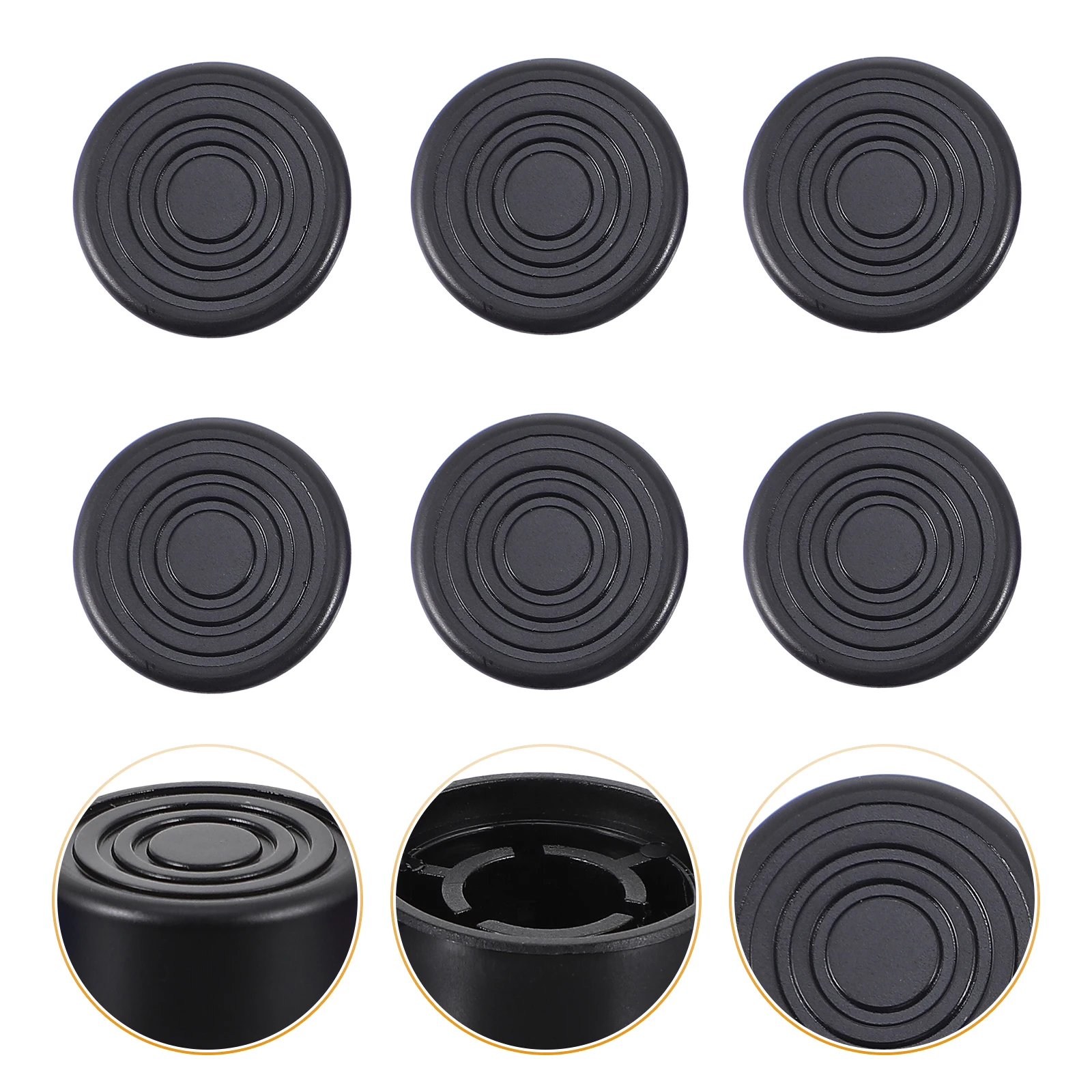 

6 Pcs Effect Pedal Cap Amp Footswitches Plastic Caps for Guitar Non-slip Accesories