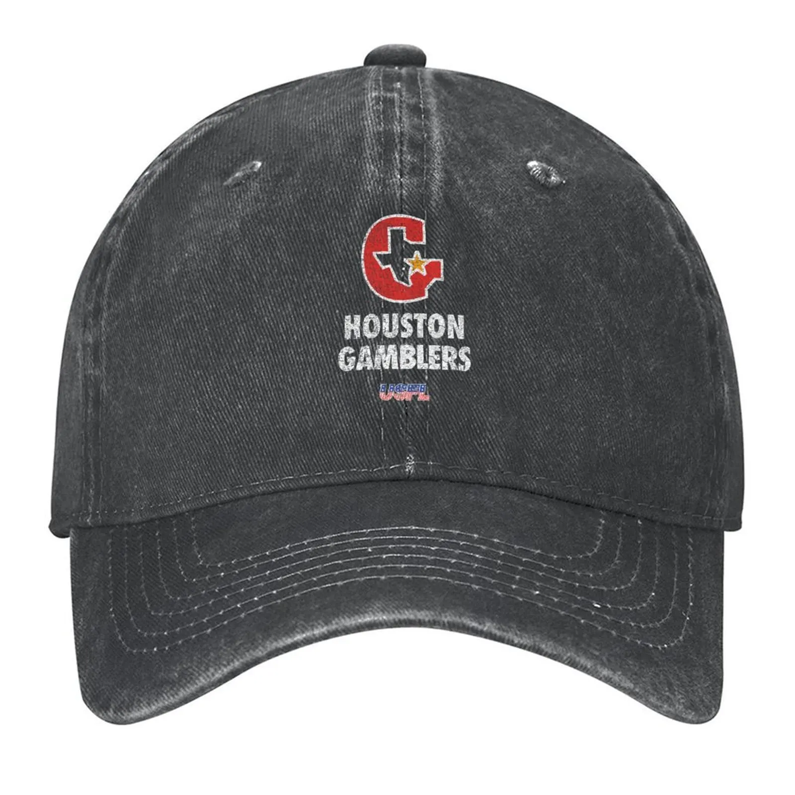 

Houston Gamblers Vintage Baseball Cap Unique hats Golf Cap fishing hat Custom Cap Women's Beach Men's