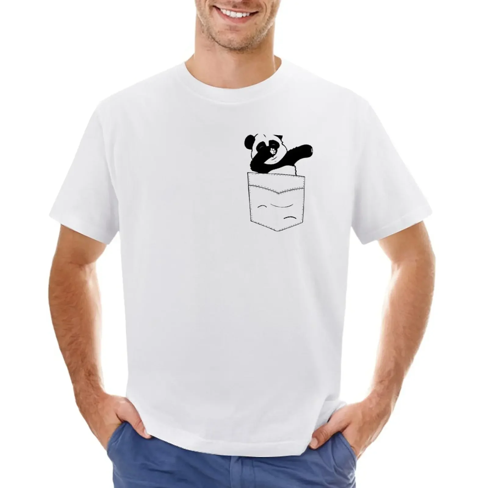 Dabbing Pocket Panda Kawaii Panda Shirt T-Shirt graphics vintage fitted t shirts for men