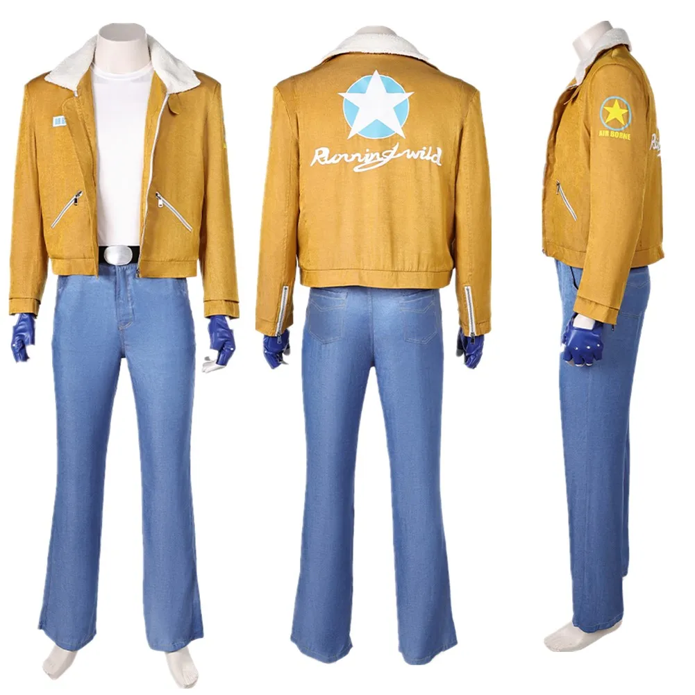 

Halloween Terry Bogard Cosplay Costume Game Fatal Jacket Men Top Coat Pants Belt Gloves Outfits Carnival Party Suit Adult