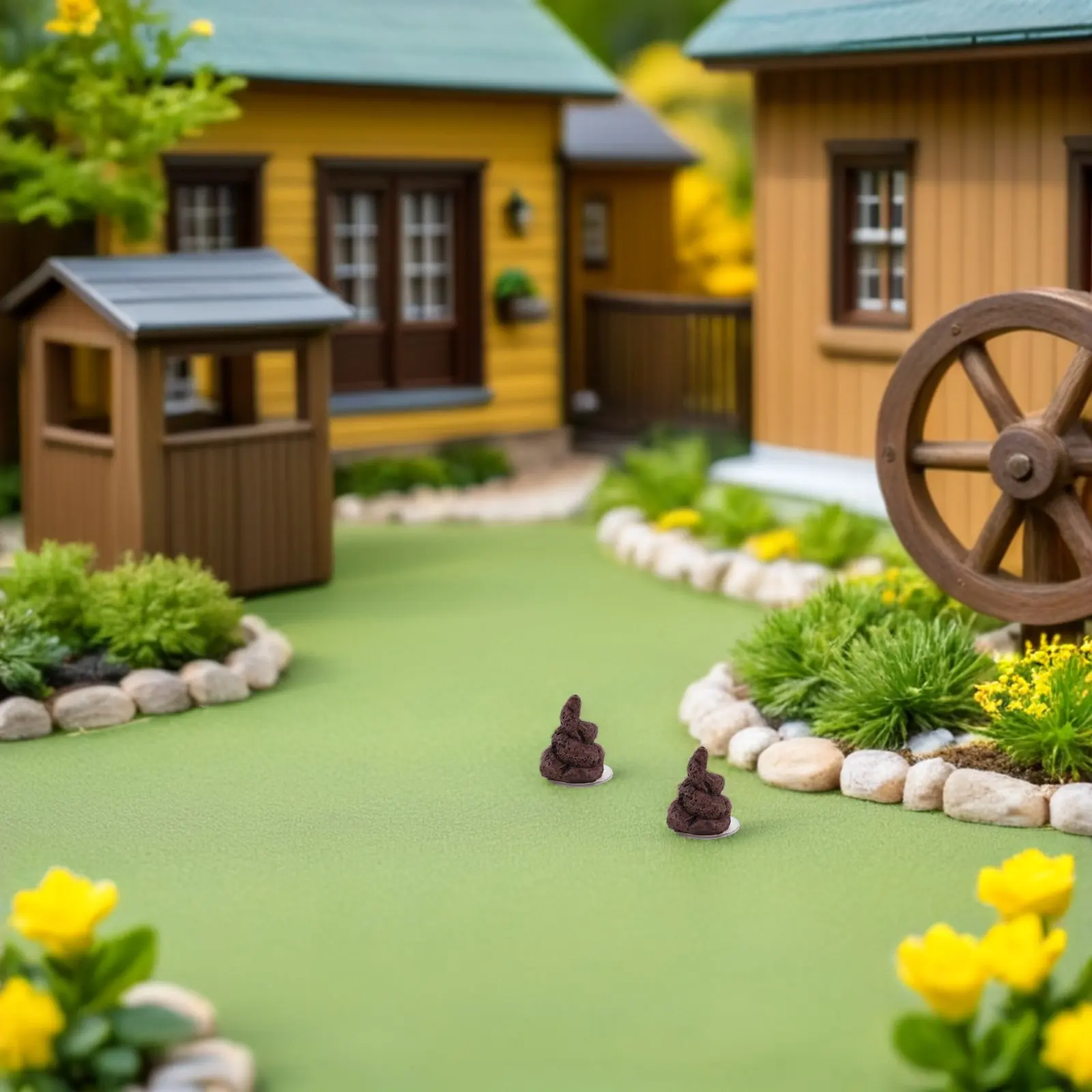 

3Pcs Micro Landscape Poop Cute Realistic Resin Prank Party Decoration Miniature Fake Poop for Desk Home Decor Funny Prank Game