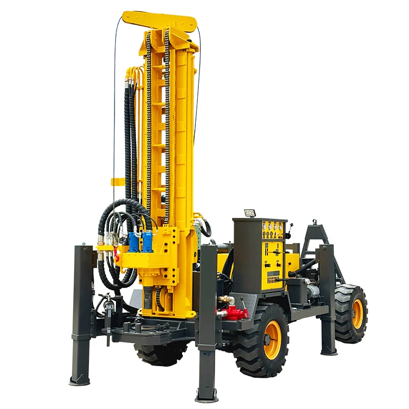 

Customized Pneumatic Hydraulic 200 280 Meters Groundwater Borehole Crawler Mounted Water Well Drilling Rig Machine