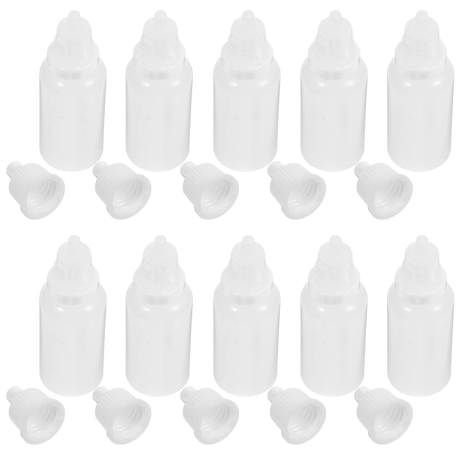 

12pcs Dropper Bottles 15Ml Empty Squeezable Plastic Eye Liquid Bottle Portable Mini Dropper For Use Pigment Storage
