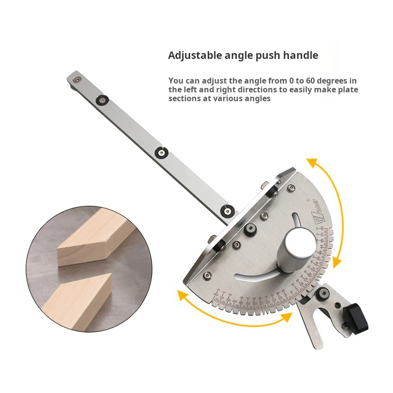 

Push Stick Sliding Table Saw Multi Function Precision Durable DIY Woodworking Equipment Accessory