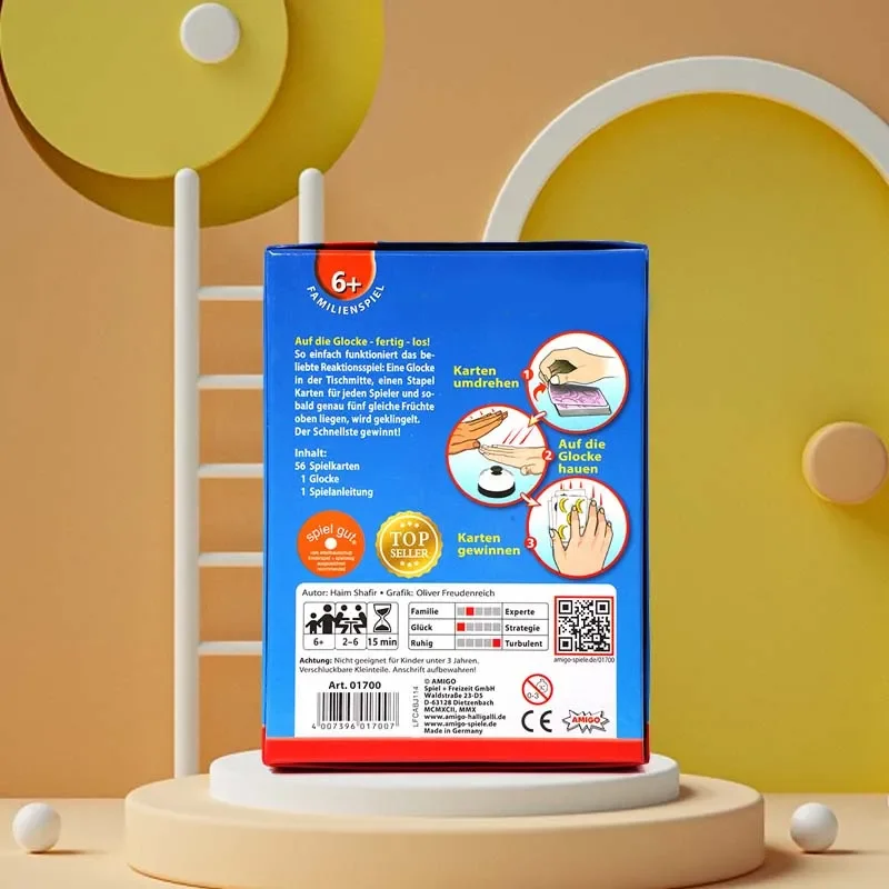 Fast-Action Card Game for Parties and Gatherings - Halli Galli English Version