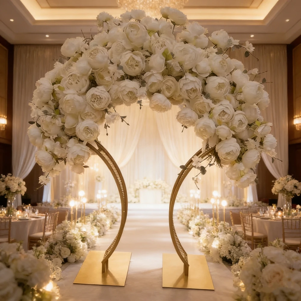 

4 шт. золотые/белые/черные/серебристые стойки для цветов, центральные элементы стола, высота 80 см, свадебные полые сетчатые веерообразные металлические золотые подставки для цветов